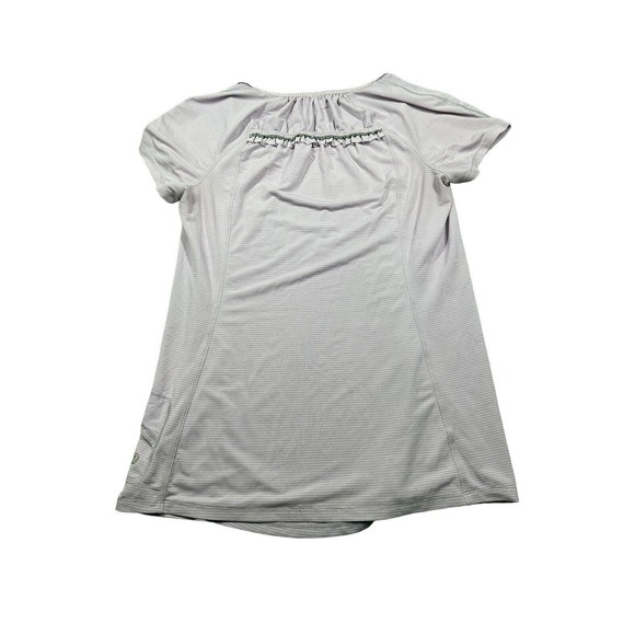 Lululemon‎ Women’s Lilac Short Sleeve Shirt W/ Ruffles Sz 6 - Picture 2 of 9